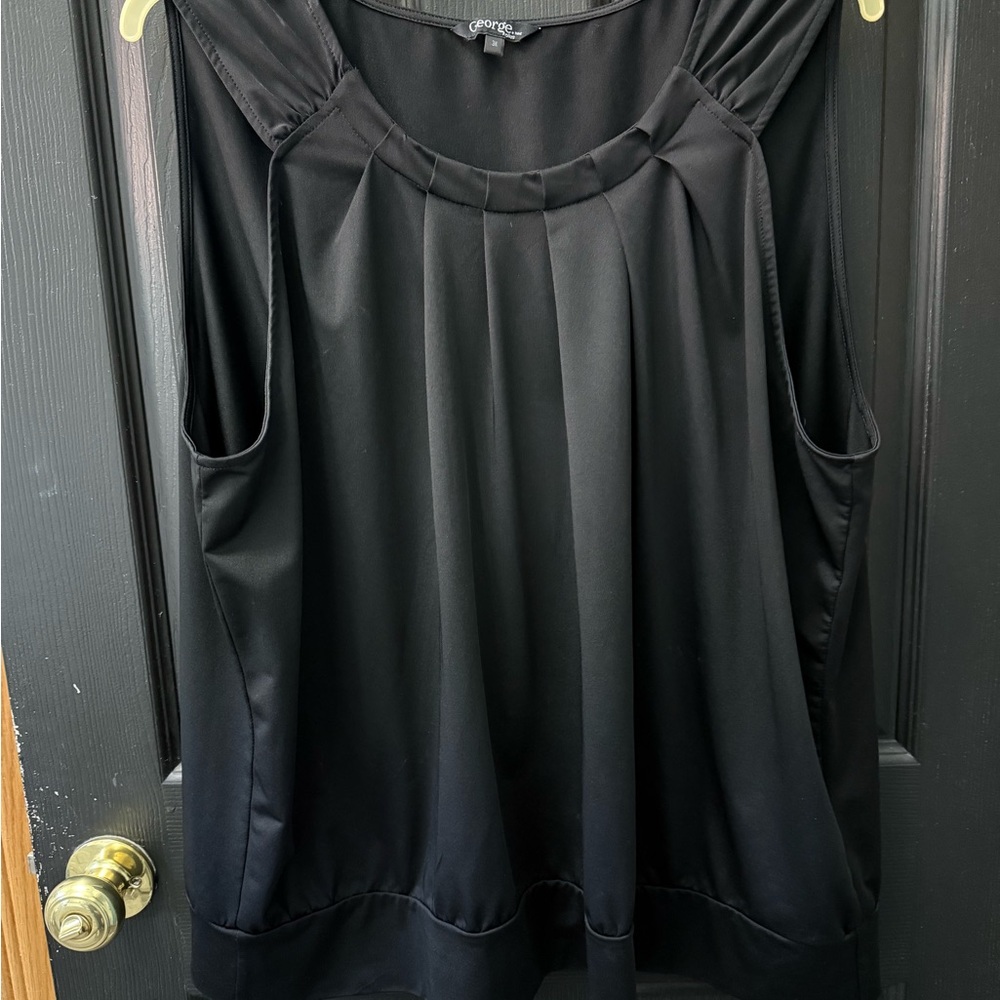 Plus size (3x) Black Sleeveless Top